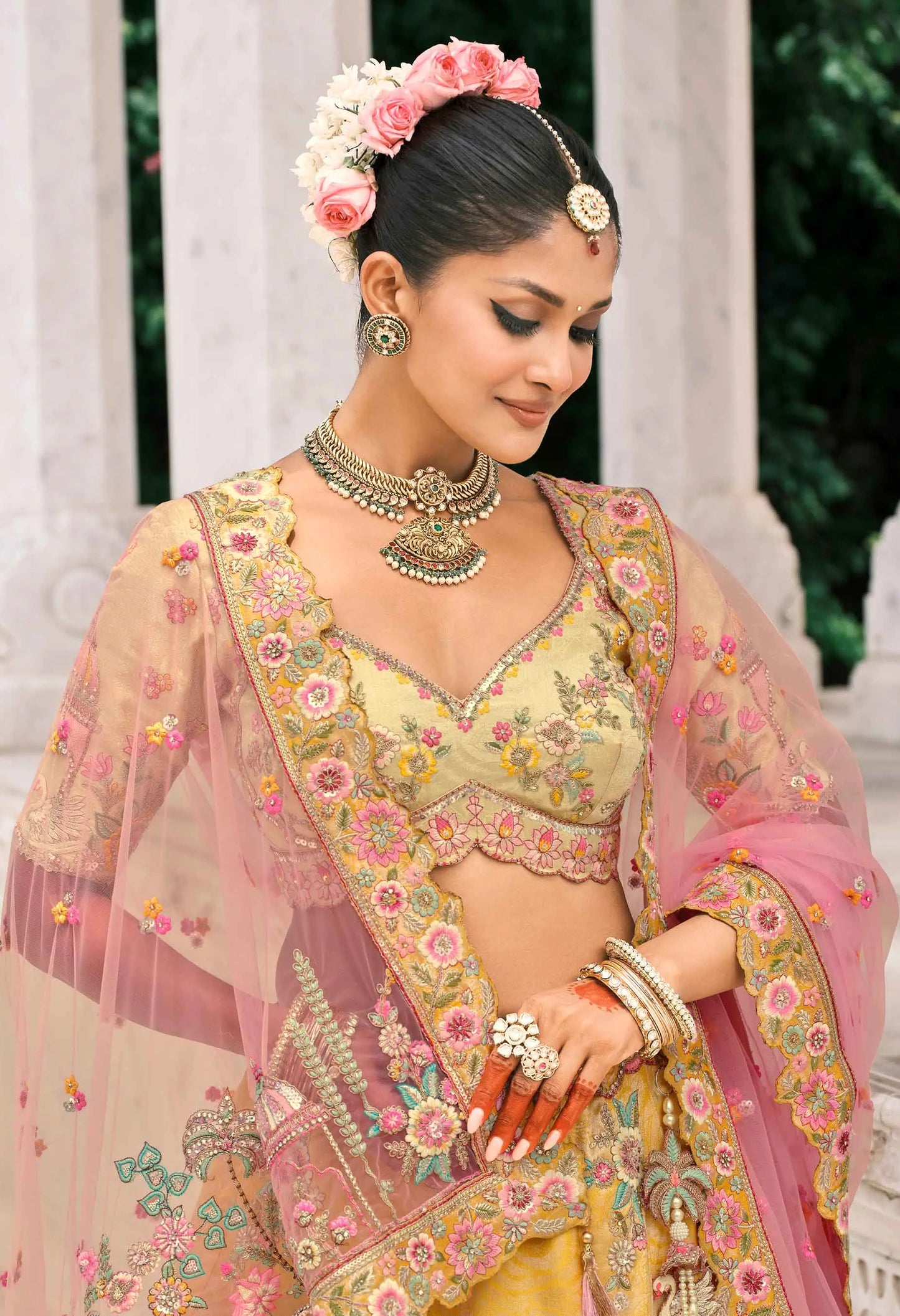 Yellow Bridal Lehenga With Stunning Designer Embroidery