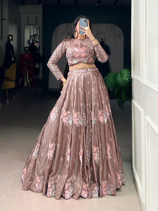 Onion Pink Fendi Embroidered Indo Western Set