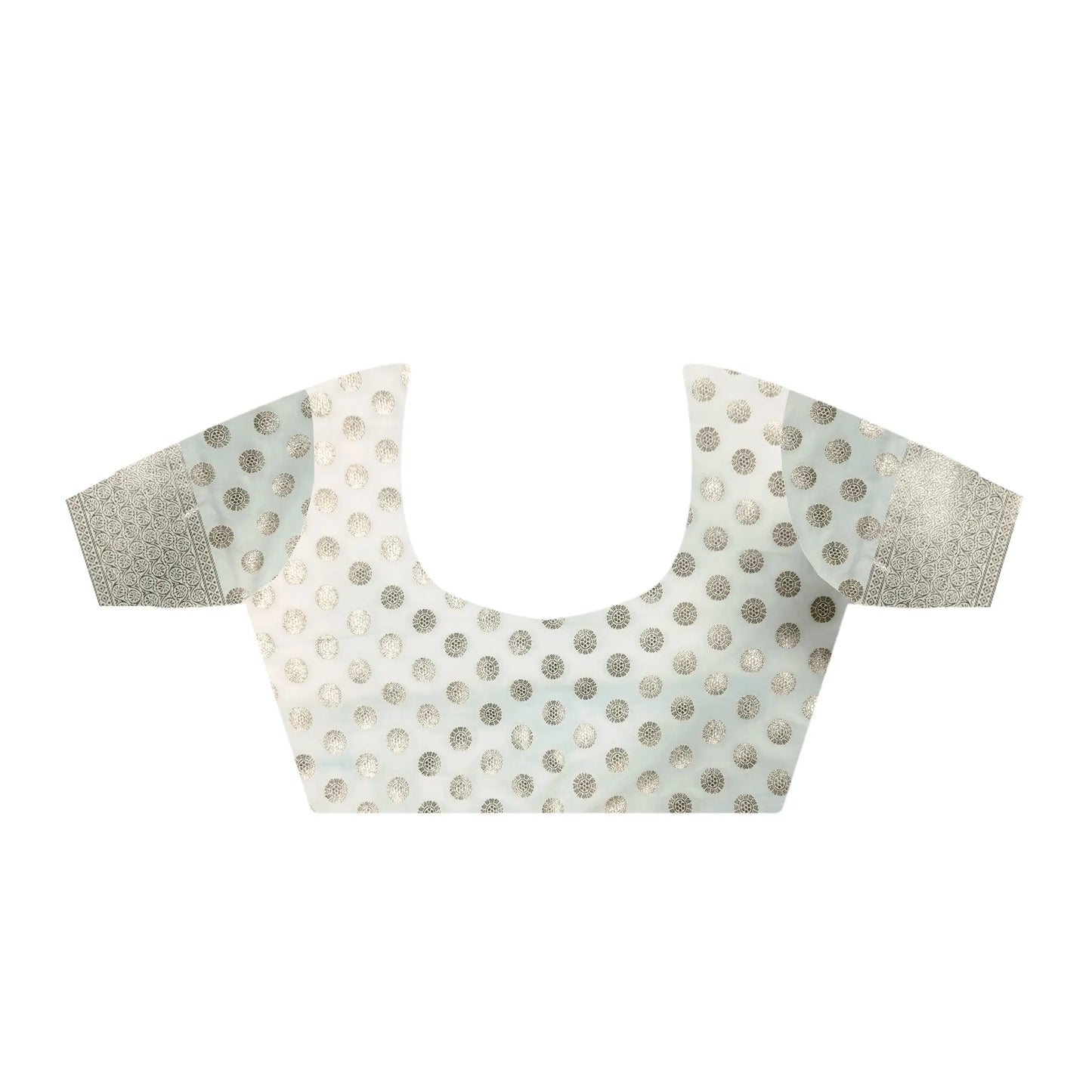 Ivory Handloom Weaving Silk Saree With Handwoven Art