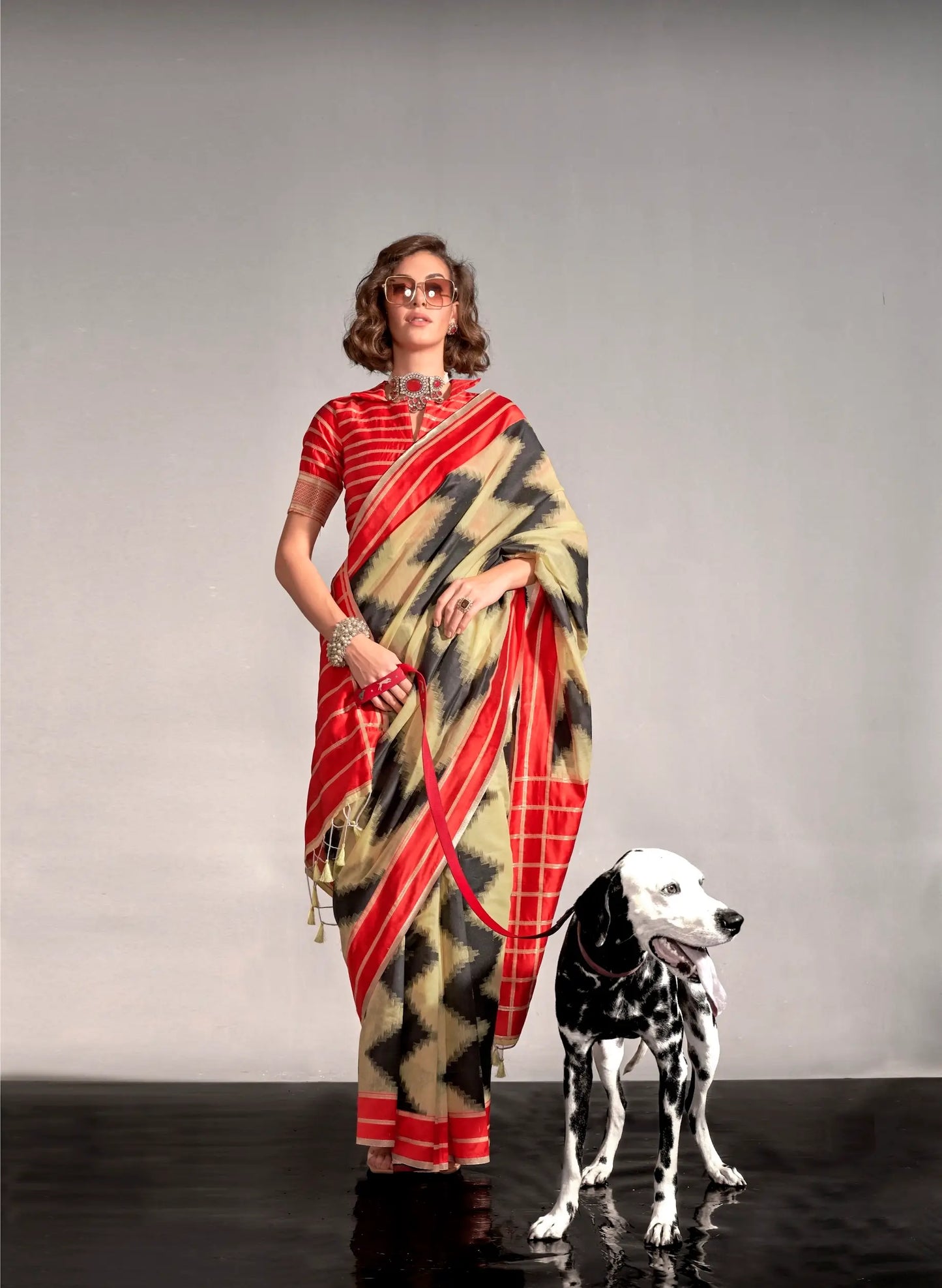 Beige Mal Spun Handwoven Silk Saree