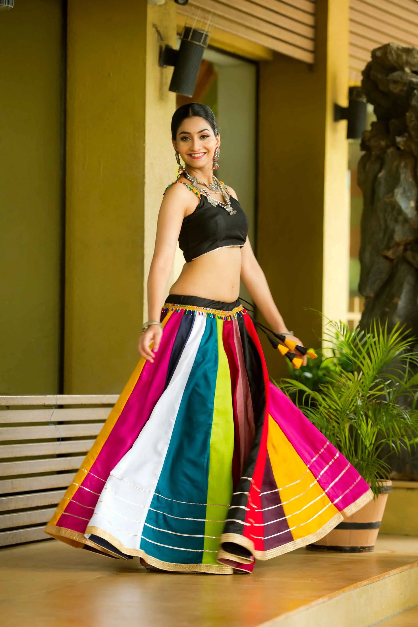 Stylish Multi Color Cotton Chaniya Choli For Navratri