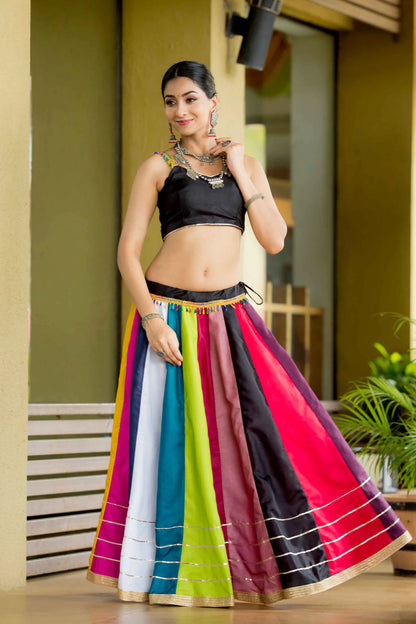Stylish Multi Color Cotton Chaniya Choli For Navratri