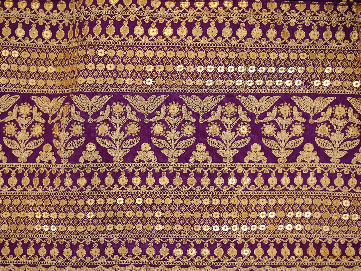 Wine Embroidery Work Georgette Gown With Dupatta